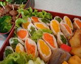カラフル野菜の肉巻き♪お弁当にもグ〜♡作り方8写真
