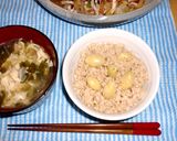 簡単！玄米deギンナンの炊き込みご飯♪作り方5写真