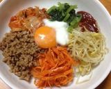 ♫簡単ひき肉でビビンバ♫作り方7写真