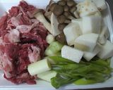 旨コク！牛肉と長イモの甘辛煮作り方1写真