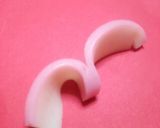 かまぼこ で可愛く ハ—トの飾り切り作り方2写真