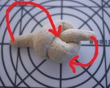 全粒粉入りフランス粉でお花編みパン作り方5写真