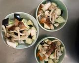 肉無チクワ洋風梅ウスター照り味野菜炒め作り方9写真