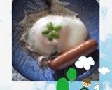 とにかく可愛く目玉焼♪お花をＯＮ♪No１作り方14写真