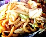 焼うどん☆醤油味で♬作り方7写真