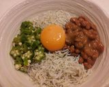 あっという間の三色丼（しらすオクラ納豆）作り方4写真