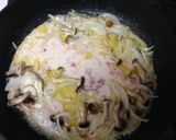 豆乳入り明太子パスタこってり編作り方4写真