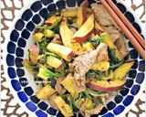 さつま芋と豚肉のシナモンバター醤油炒め作り方7写真