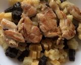 カエル肉みたいな鶏肉でハロウィンパスタ作り方4写真