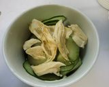 誰でも簡単きゅうりと鶏のささみの酢の物作り方4写真