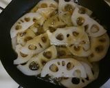 簡単＼(^-^)／海苔のっけ蓮根きんぴら作り方2写真