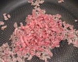 かぼちゃとオクラの煮物。挽き肉と一緒♪作り方2写真