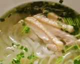 基本のチキンフォーおいしい蒸し鶏をのせて作り方8写真