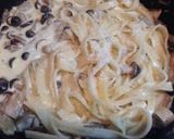 きのこクリームパスタ作り方3写真