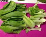 簡単副菜♪ヘルシーな青梗菜と胸肉の梅和え作り方1写真