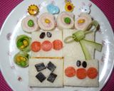 お弁当に♥可愛いワンポイントロールサンド作り方4写真