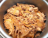 骨は全部取って‥ぶり大根(ぶりのあら煮)作り方7写真