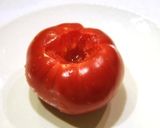 出汁いらず！簡単！トマトのお味噌汁作り方1写真