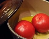 出汁いらず！簡単！トマトのお味噌汁作り方2写真