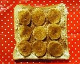 ♡ココア風味クリチ＆バナナトースト♡作り方3写真
