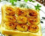 ♡ココア風味クリチ＆バナナトースト♡作り方4写真