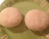 キャラ弁＊錦糸卵で女の子おにぎり作り方2写真