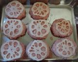 お野菜たっぷり　煮込みレンコンバーグ作り方3写真