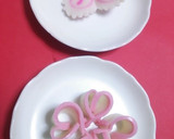 かまぼこ で可愛く ハ—トの飾り切り作り方4写真