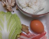土鍋で残ったご飯の雑炊作り方1写真