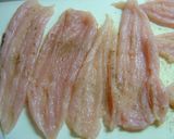 ☆　春竹の子と鶏ささみのロールフリット作り方4写真
