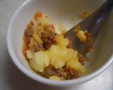 お弁当にポテトのミートチーズ焼き作り方5写真