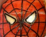 簡単キャラ弁＊スパイダーマンハロウィン風作り方4写真