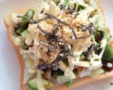 コロコロ玉葱×ピーマンのソース味トースト作り方4写真
