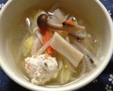 ふわっふわ鶏団子&白菜の春雨スープ☆*゚作り方5写真
