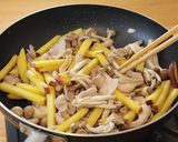 さつまいもと豚ばらの香り炒め作り方4写真