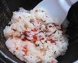 梅干し炊き込みご飯～ ちょっとバター風味作り方3写真