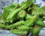 シャキシャキ♪四角豆の胡麻醤油麹和え作り方6写真