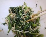 春菊とえのきのお浸し作り方3写真