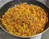 豚肉とトマトの簡単カレー炒め丼！作り方6写真