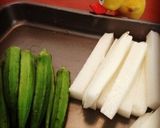 オクラのつくね巻焼き♪作り方4写真