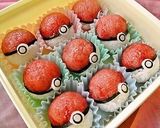 開く！ポケモン入モンスターボールおにぎり作り方13写真