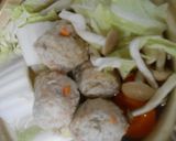 土鍋で鶏肉団子と白菜の煮込みうどん作り方9写真