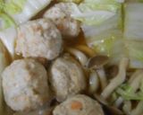 土鍋で鶏肉団子と白菜の煮込みうどん作り方11写真