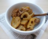 鶏肉と蓮根の煮物★蜂蜜とお酢wo使って作り方7写真