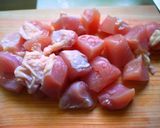 栗とチキンのアロース～ローズマリー風味作り方1写真