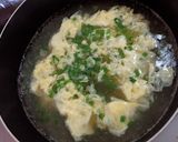 卵と小葱の中華スープ♡作り方5写真