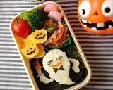 卵焼きでジャックオランタン☆ハロウィン弁作り方10写真