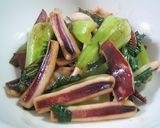 簡単お惣菜♪青梗菜とイカの塩炒め作り方10写真