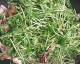 豆苗と舞茸の酢醤油炒め作り方3写真