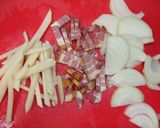 じゃがベーコンのバター醤油パスタ作り方1写真